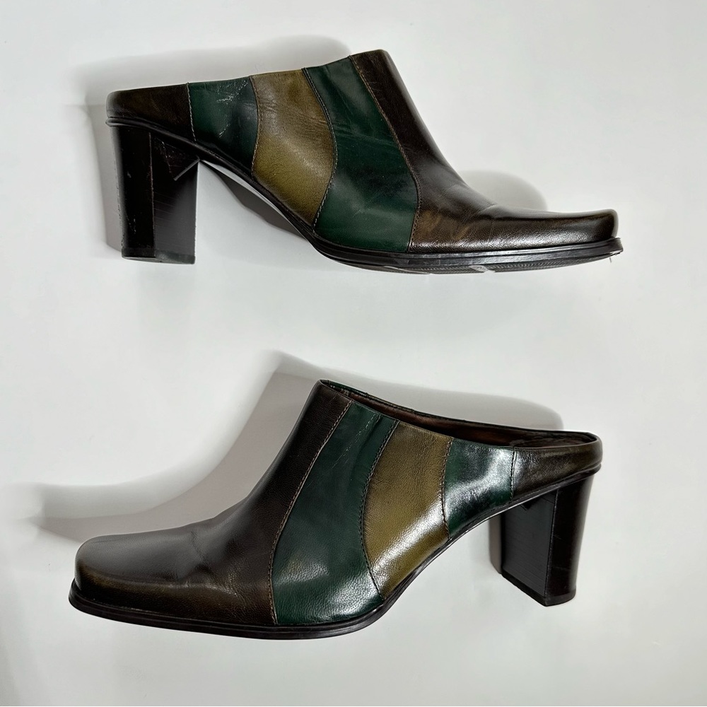 Vintage Liz Claiborne Terra Colorblock Mule